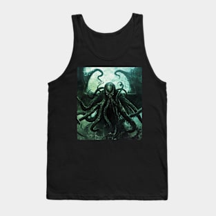 Sea Monster Destroying A Ship Kraken Tank Top